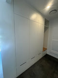 Mudroom with shoe storage