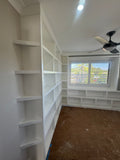 In home Shelving/Custom Built