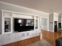 Custom Wall Units (Crown Cornice and Custom Skirting)