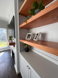 Custom Wall Units (Recycled Oregon Shelves)