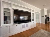 Custom Wall Units (Crown Cornice and Custom Skirting)