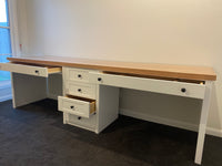 Custom built desks (Tassie Oak Top)