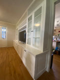 Custom Wall unit with glass doors