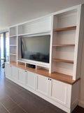 Solid Tassie Oak Shelving Combination