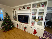 Custom Wall unit with glass doors