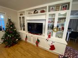 Custom Wall unit with glass doors