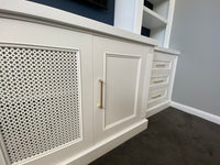 Custom built entertainment unit with extra detail