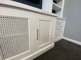 Custom built entertainment unit with extra detail